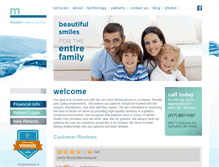 Tablet Screenshot of moorefamilydentalcare.com